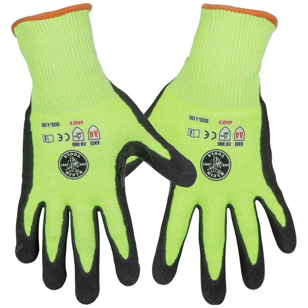 Klein Tools Cut Level 4 Touchscreen Work Gloves - Large (2-Pair)