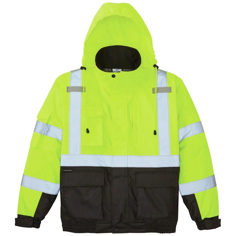 Klein Tools High-Visibility Winter Bomber Jacket - Large