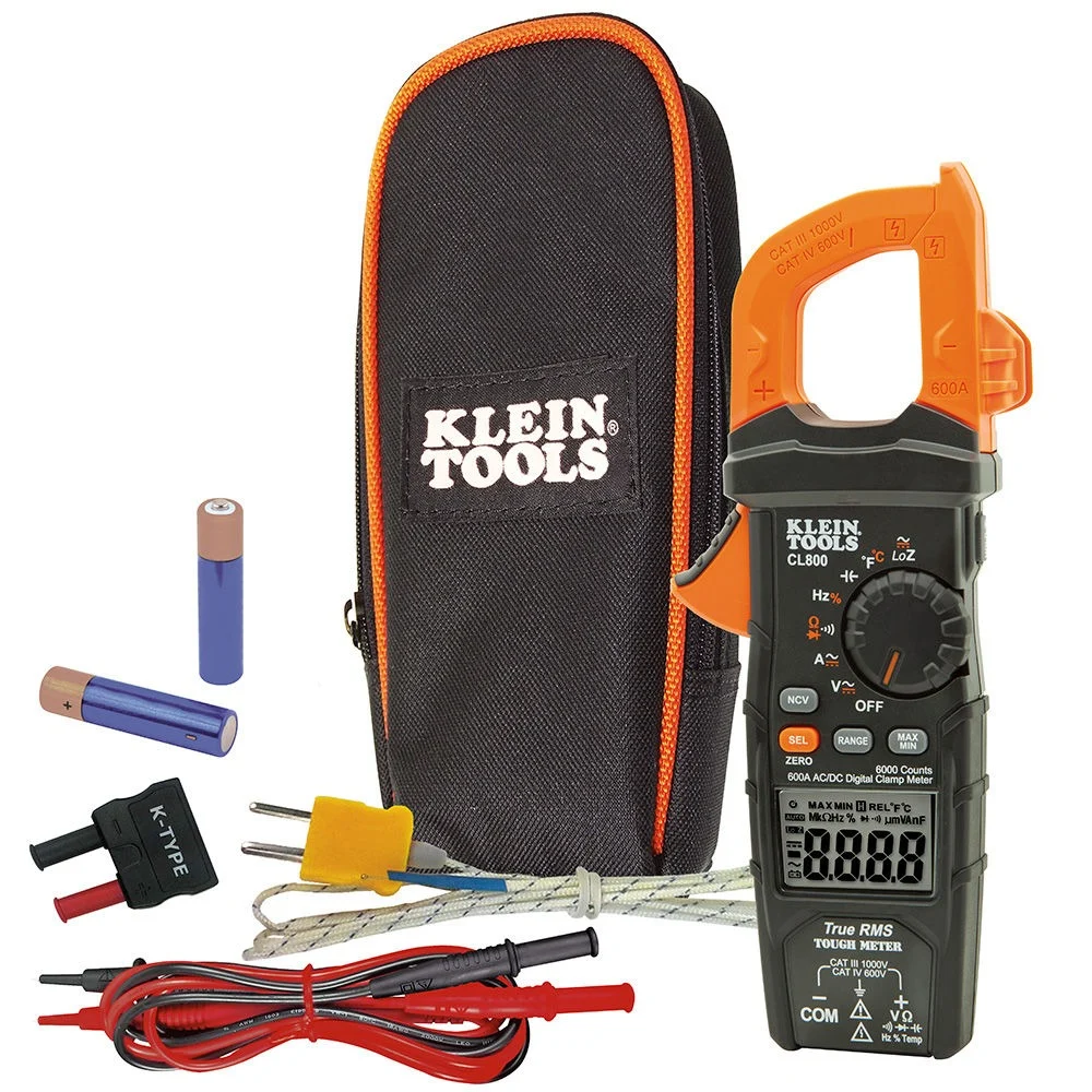 Klein Tools Low Impedance AC TRMS Cordless Auto-Range Digital Clamp Meter Kit