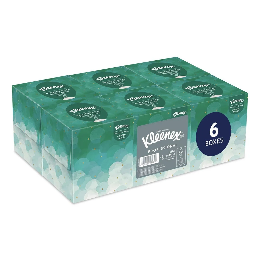 Kleenex 2-Ply Pop-Up Box Professional Facial Tissue (6-Boxes/Pack)
