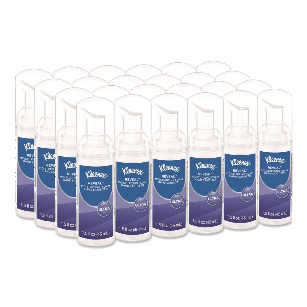Kleenex 1.5 oz. Pump Bottle Ultra Moisturizing Foam Hand Sanitizer - Unscented (24/Carton)