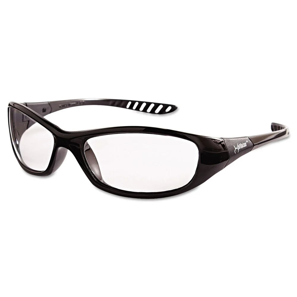 Ansell V40 HellRaiser Safety Glasses - Black Frame/Clear Lens