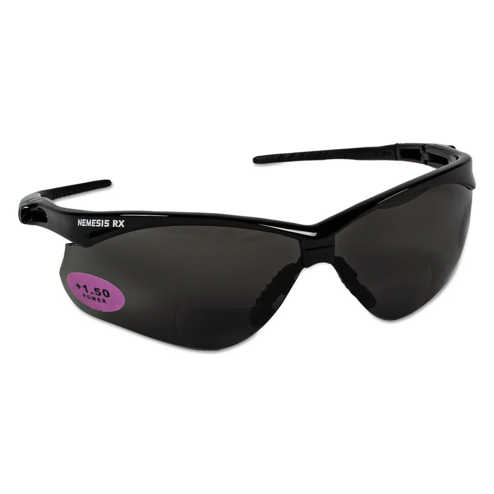 Ansell Nemesis Readers Safety Glasses - Smoke Frame/Smoke Polycarbonate Lens