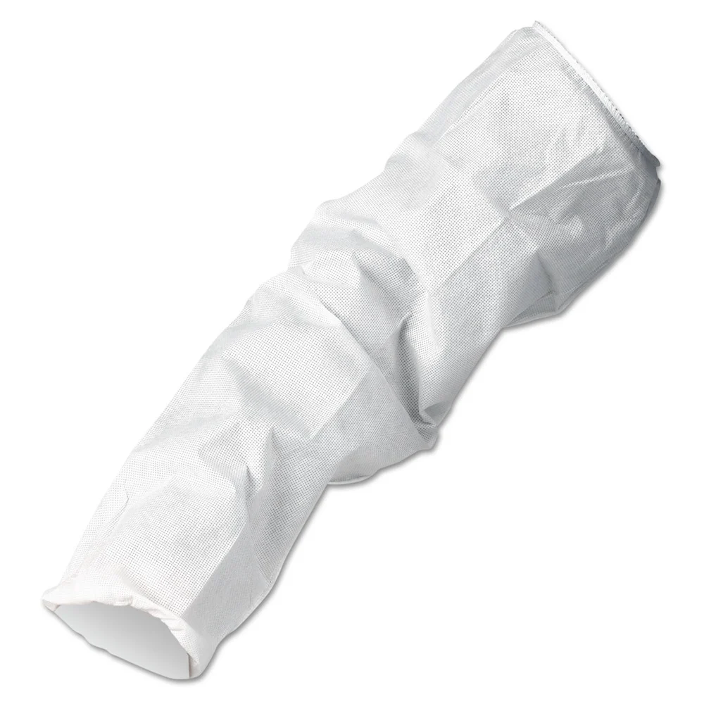 Ansell A10 18 in. Breathable Particle Protection Sleeve Protectors - White (200/Carton)