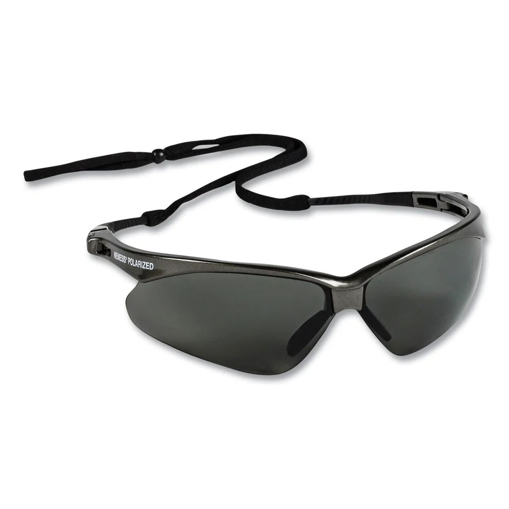 Ansell Nemesis Safety Glasses - Gunmetal Half Frame/Smoke Dual Lens (1/Box)