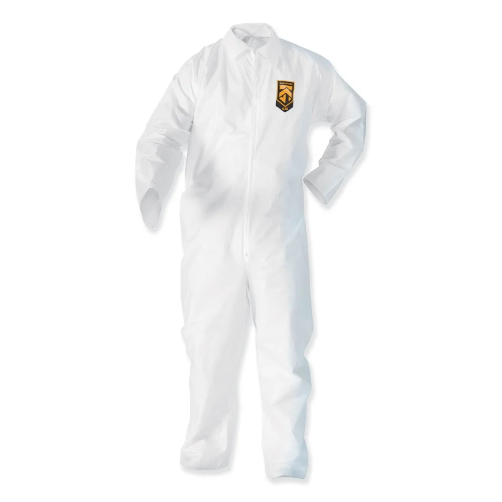 Ansell A35 Liquid and Particle Protection Coveralls - 3X-Large/White (25/Carton)