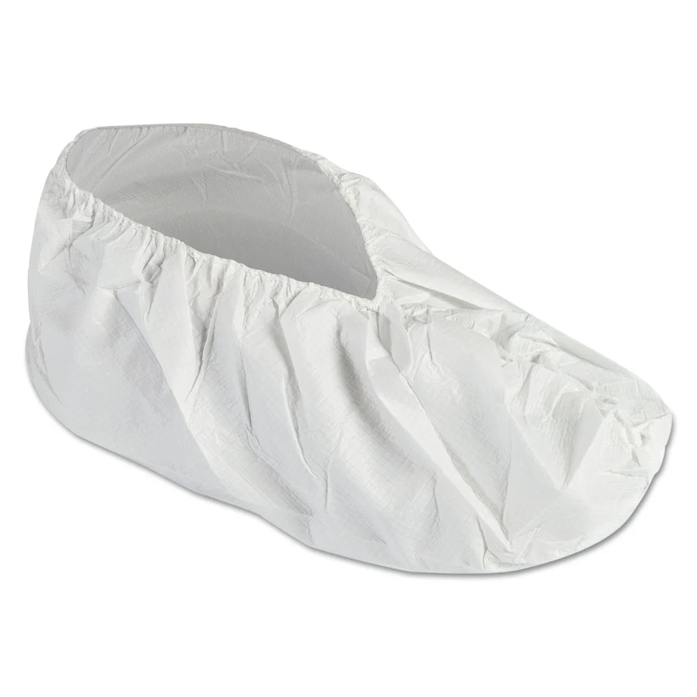 Ansell A40 Liquid and Particle Protection Shoe Covers - Medium, White (400/Carton)
