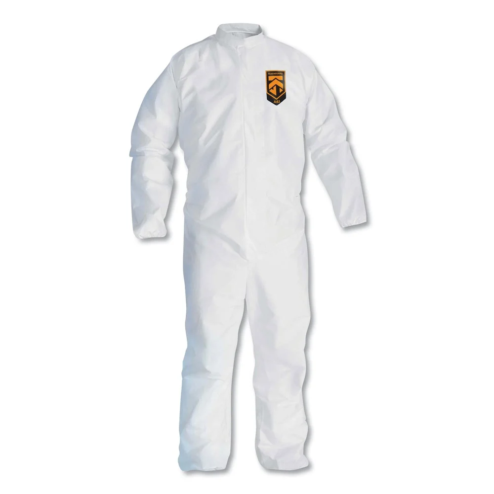 Ansell A30 Elastic-Back Coveralls - Double Extra Large, White (25/Carton)