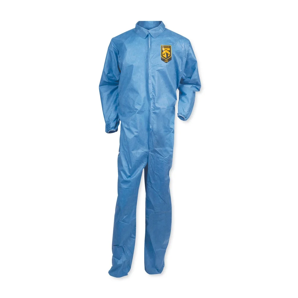 Ansell A20 MICROFORCE Barrier SMS Fabric Coveralls - 2X-Large, Blue (24/Carton)