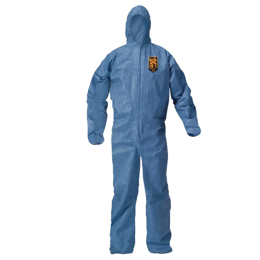 Ansell A20 Breathable Particle Protection Coveralls - 3X-Large/Blue (20/Carton)