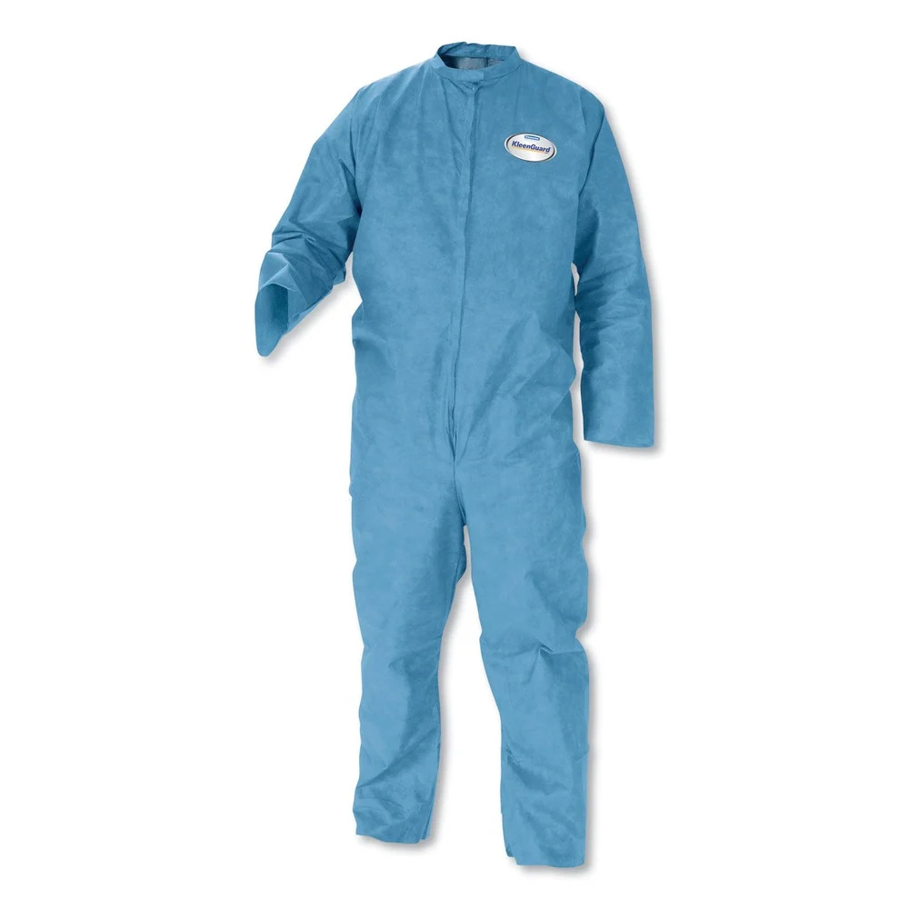 Ansell A20 Breathable Particle-Pro Zip Coveralls - 4X-Large, Blue (20/Carton)