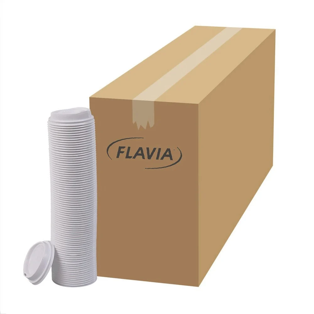 FLAVIA 25200019 10 oz. Hot Beverage Paper Cup Lids Fits FLAVIA 10 oz. Paper Cup - White (1000/Carton)
