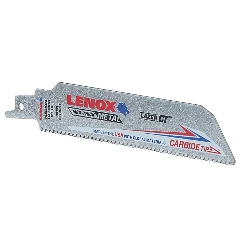Lenox 2014212 LAZER CT Carbide Tipped Recip Saw Blades, 8-TPI, 4-in., 1-Pack
