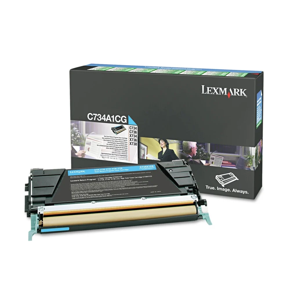 Lexmark 6,000 Page-Yield Return Program Toner - Cyan