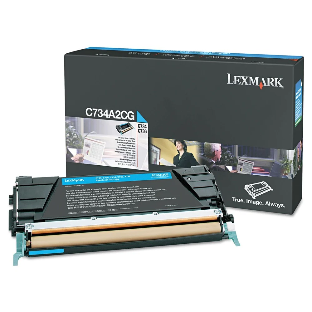 Lexmark CX734/C746/CX738 6000 Page Yield Toner Cartridge - Cyan