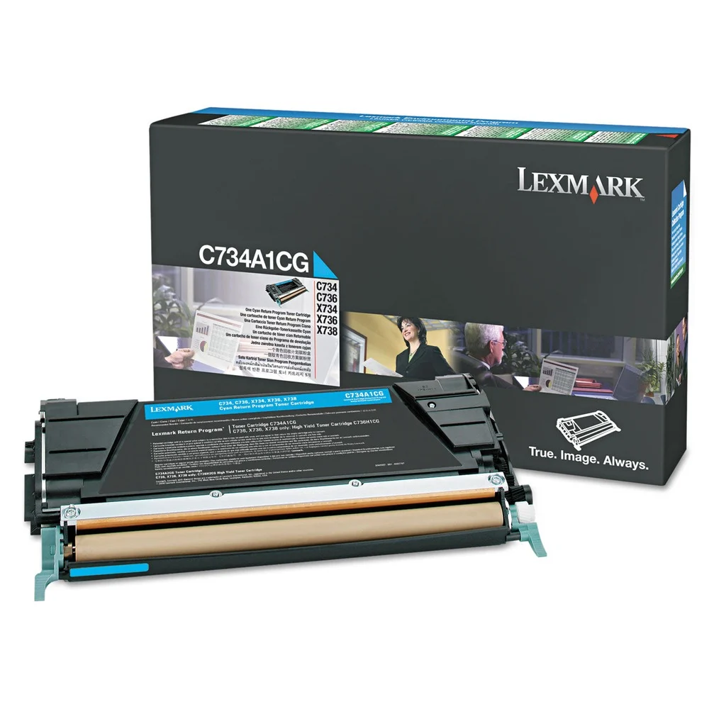 Lexmark Return Program 7,000 Page-Yield Toner - Cyan