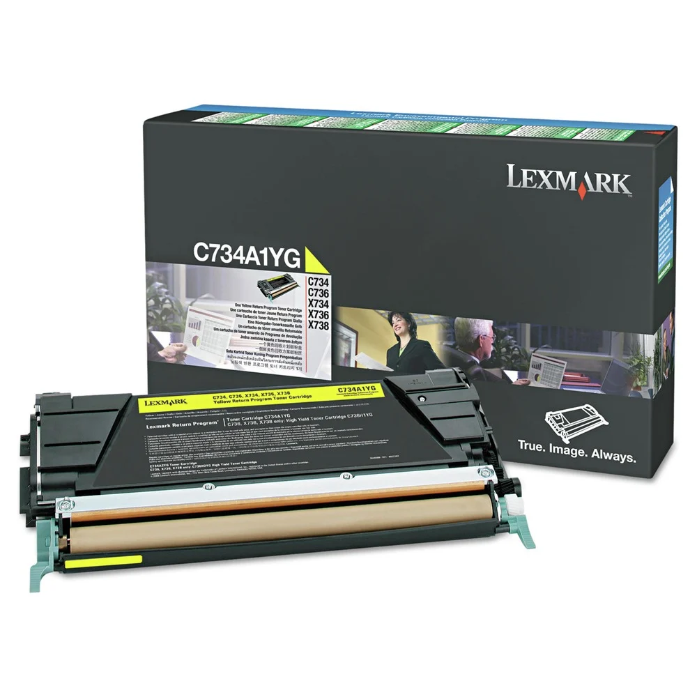 Lexmark Return Program 10,000 Page-Yield High-Yield Toner - Yellow