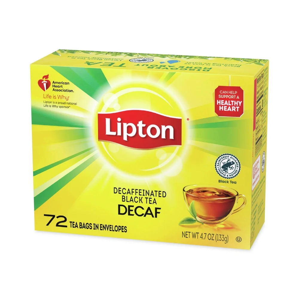Lipton EKT00503 Tea Bags - Decaffeinated (72/Box)