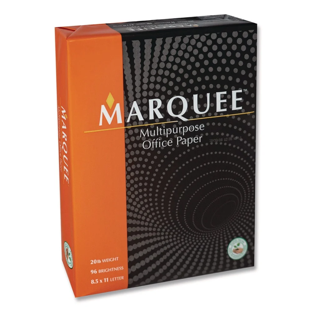 Marquee 8.5 in. x 11 in. 20 lb Bond Weight Multipurpose Office Paper - White (1-Pallet)