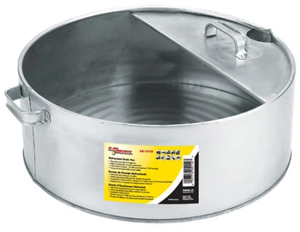 LUMAX 6 GALLON GALVANIZED OIL DRAIN PAN