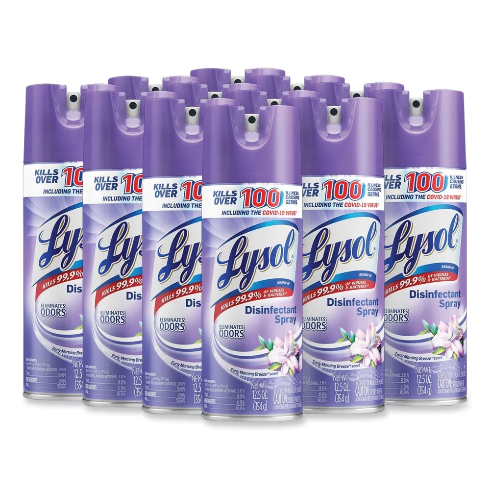 LYSOL Brand 12.5 oz. Aerosol Spray Disinfectant Spray - Early Morning Breeze (12/Carton)