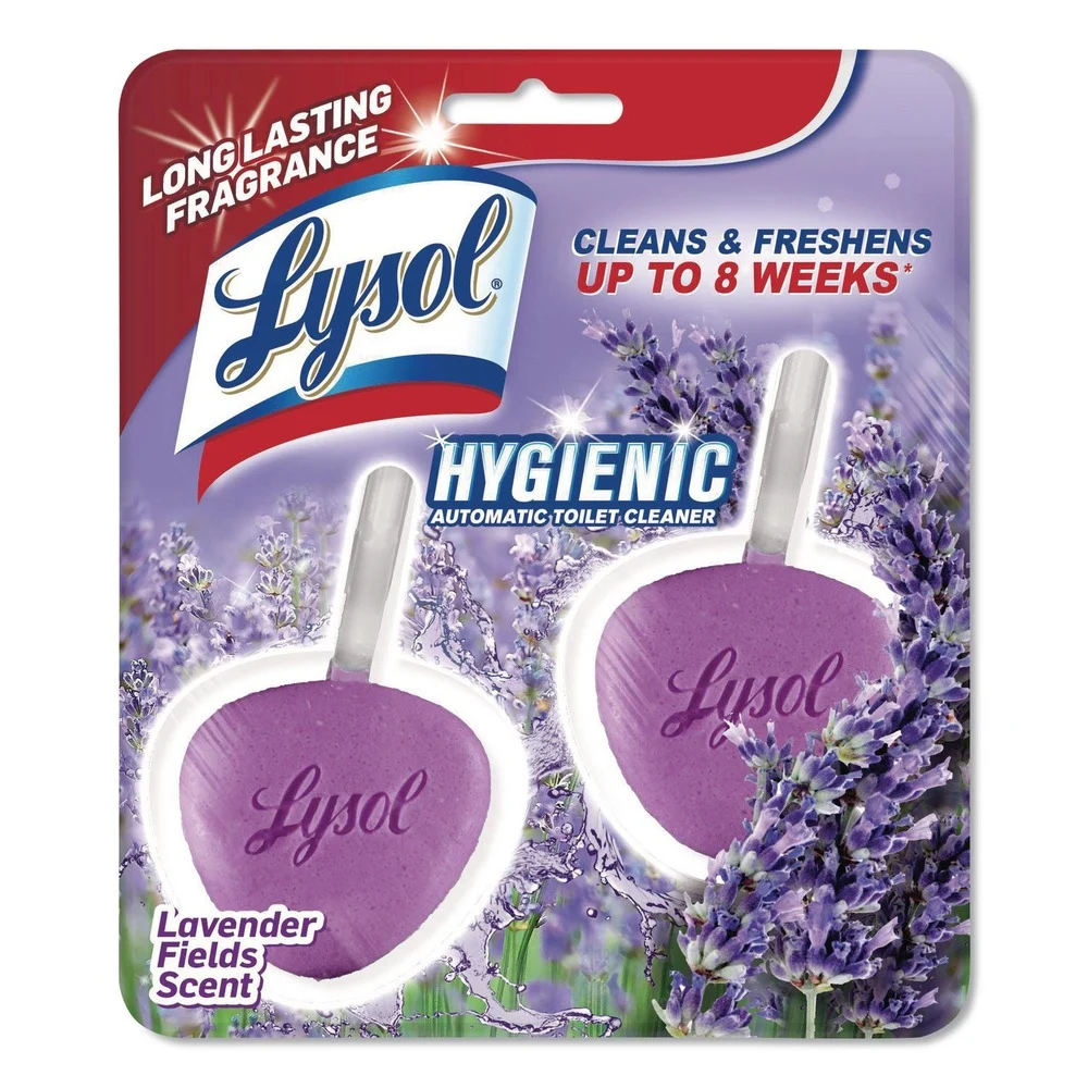 LYSOL Brand Hygienic Automatic Toilet Bowl Cleaner - Cotton Lilac (2/Pack)
