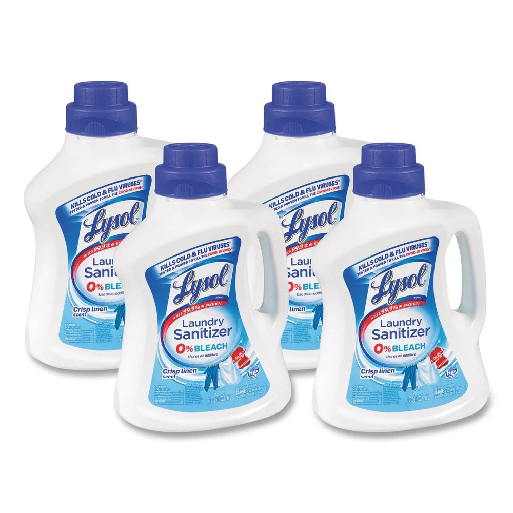 LYSOL Brand 90 oz Liquid Laundry Sanitizer - Crisp Linen (4/Carton)