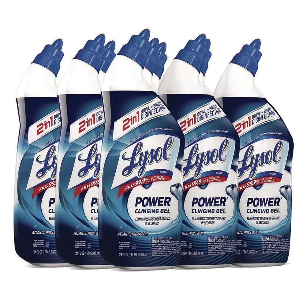LYSOL Brand 24 oz Disinfectant Toilet Bowl Cleaner - Atlantic Fresh (9/Carton)