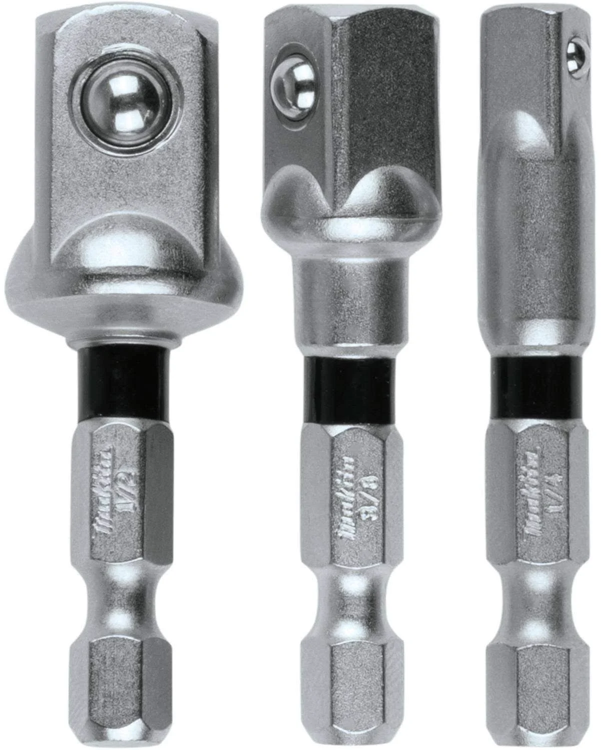 Makita Impact XPS 3-Piece Square 2" Socket Adapter Set