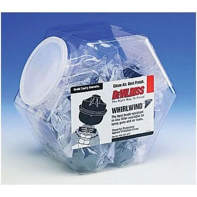 DevilBiss? Whirlwind? 130028 Disposable Air Filter, 1/4 in MNPT Inlet, 1/4 in FN