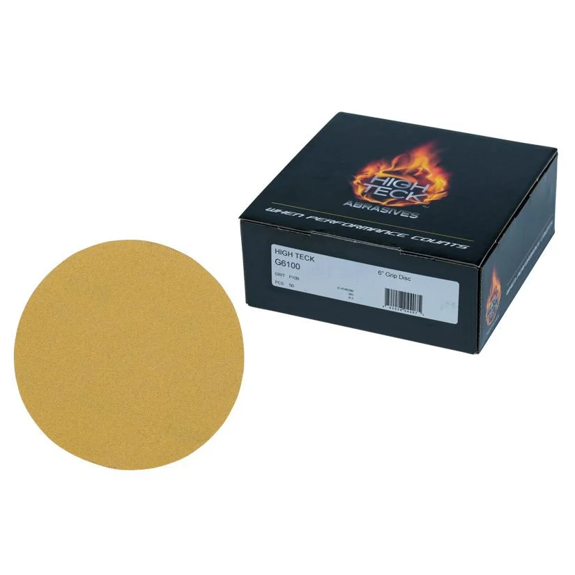 6" Gold Grip Disc - 100 grit