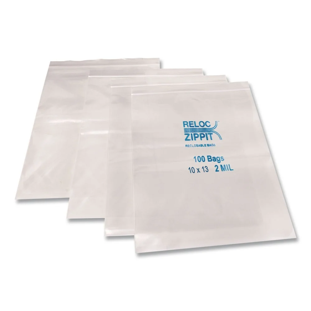 BagCo Zippit 10 in. x 13 in. 2 mil Resealable Bags - Clear (1000/Carton)