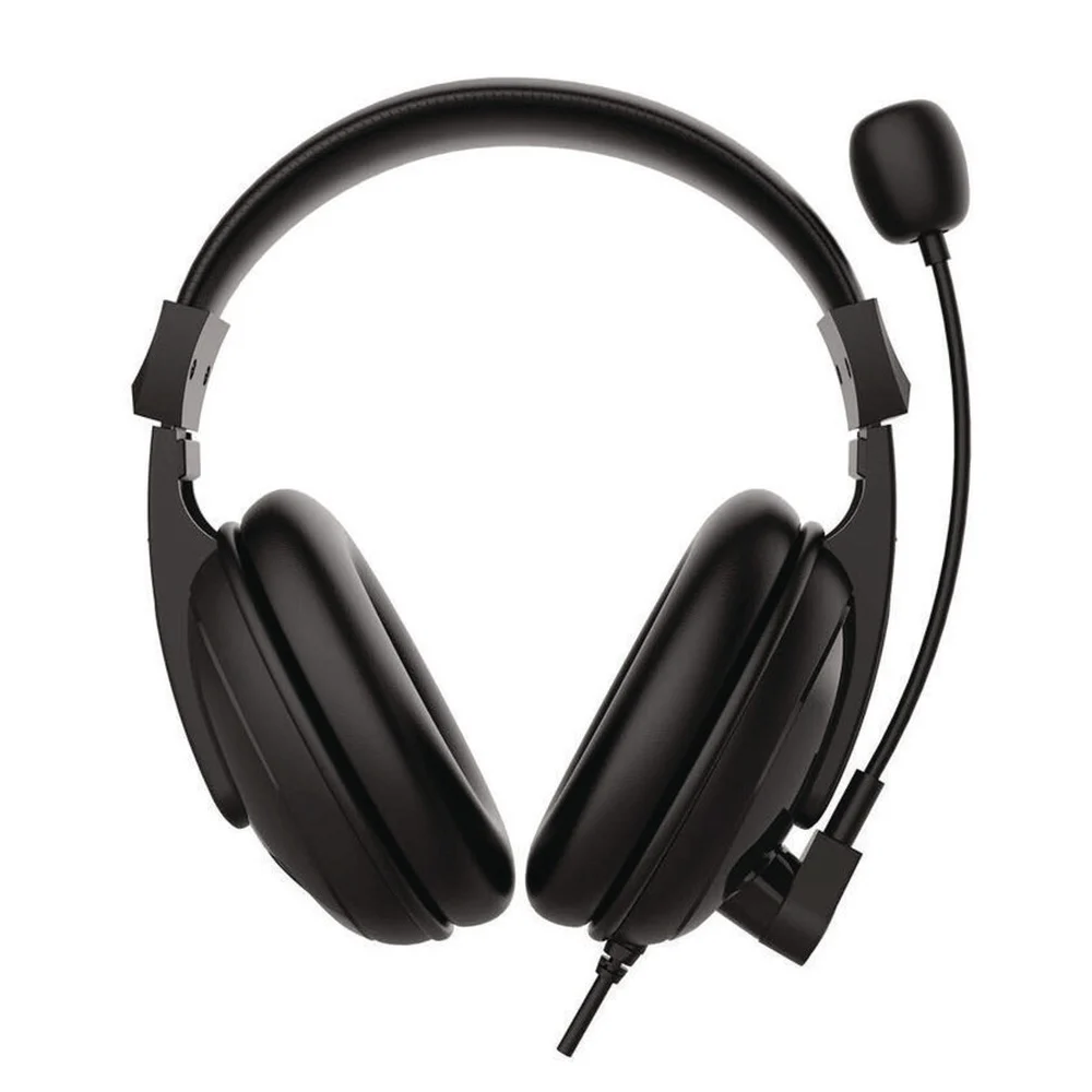 Morpheus 360 Binaural Over the Head Deluxe Multimedia Stereo USB Headset with Adjustable Boom Microphone
