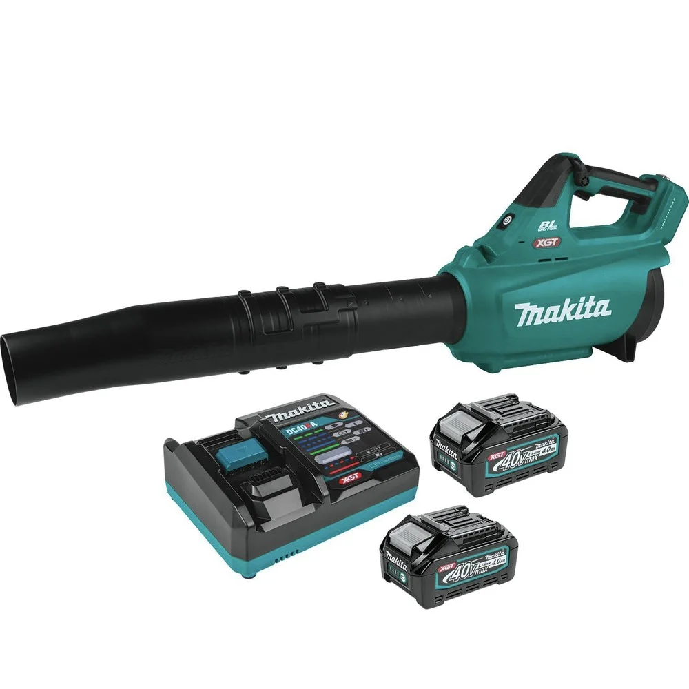 Makita 40V max XGT Brushless Lithium-Ion Cordless Blower Kit with 2 Batteries Bundle (4 Ah)