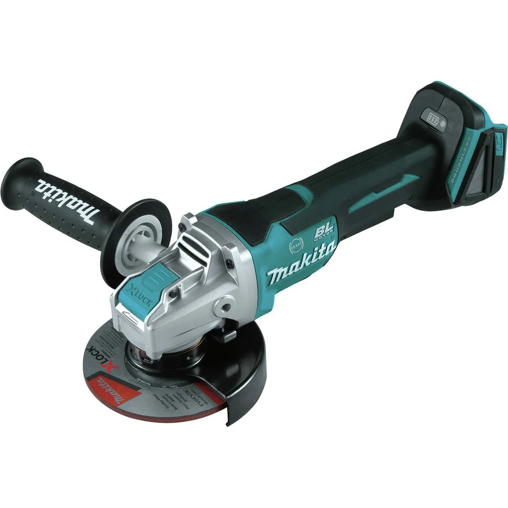 Factory Reconditioned Makita 18V LXT Lithium-Ion Brushless Paddle Switch X-LOCK 4-1/2 in. / 5 in. Cordless Angle Grinder with AFT (Tool Only)