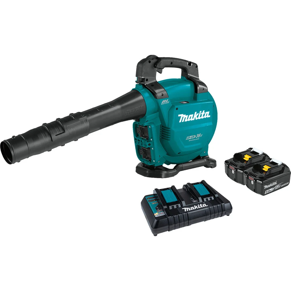 Factory Reconditioned Makita 18V X2 (36V) LXT Brushless Lithium-Ion Cordless Blower Kit with 2 Batteries (5 Ah)
