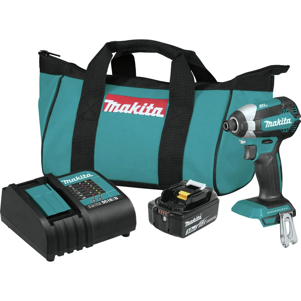 Factory Reconditioned Makita XDT131-R 18V LXT Brushless Lithium-Ion Cordless Impact Driver Kit (3 Ah)