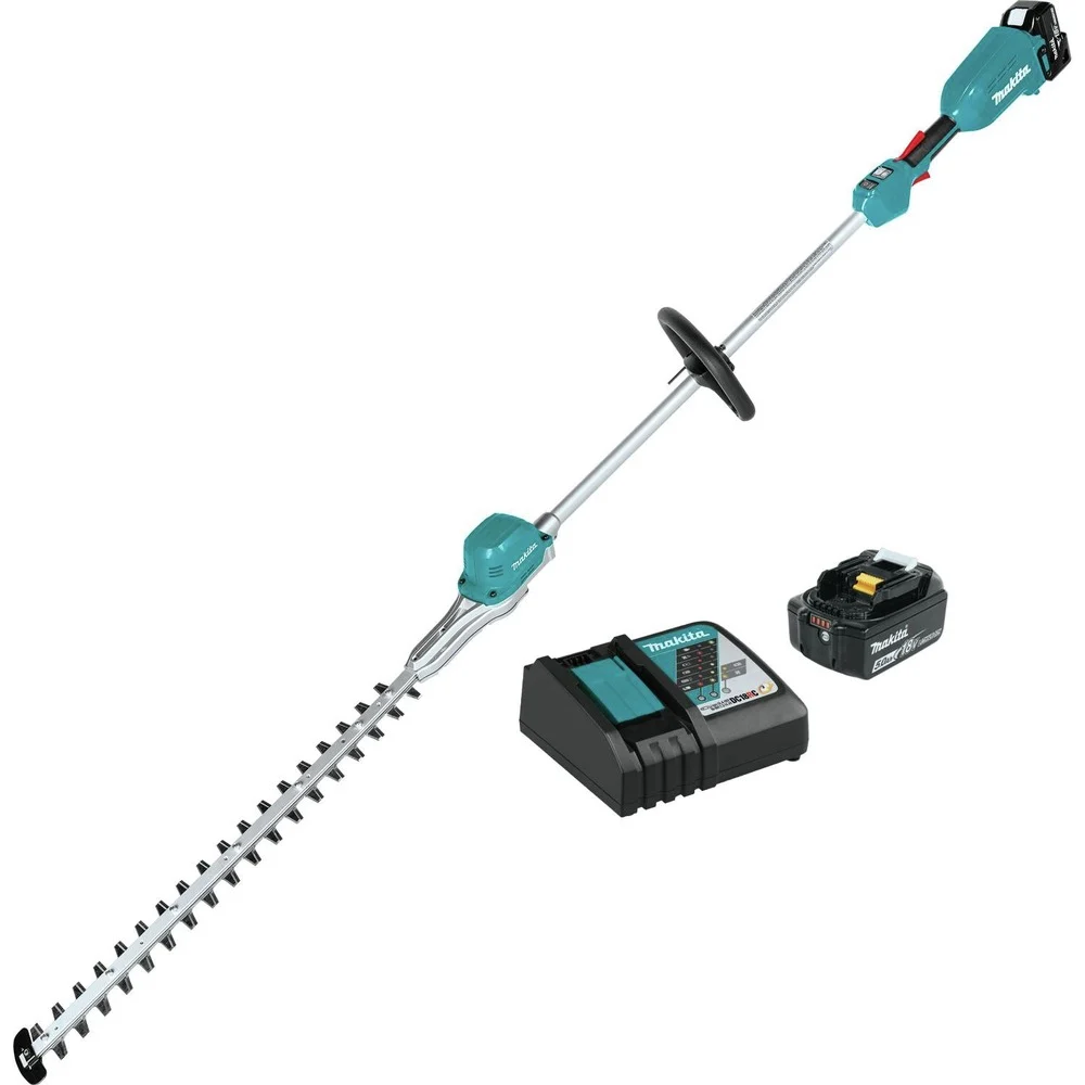 Factory Reconditioned Makita 18V LXT Brushless Lithium-Ion 24 in. Cordless Pole Hedge Trimmer Kit (5 Ah)