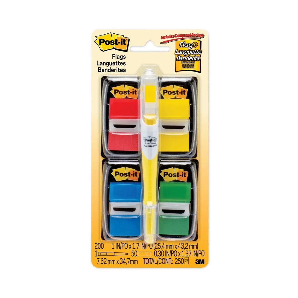 Post-it Flags Page Flag Value Pack - Assorted (250/Pack)