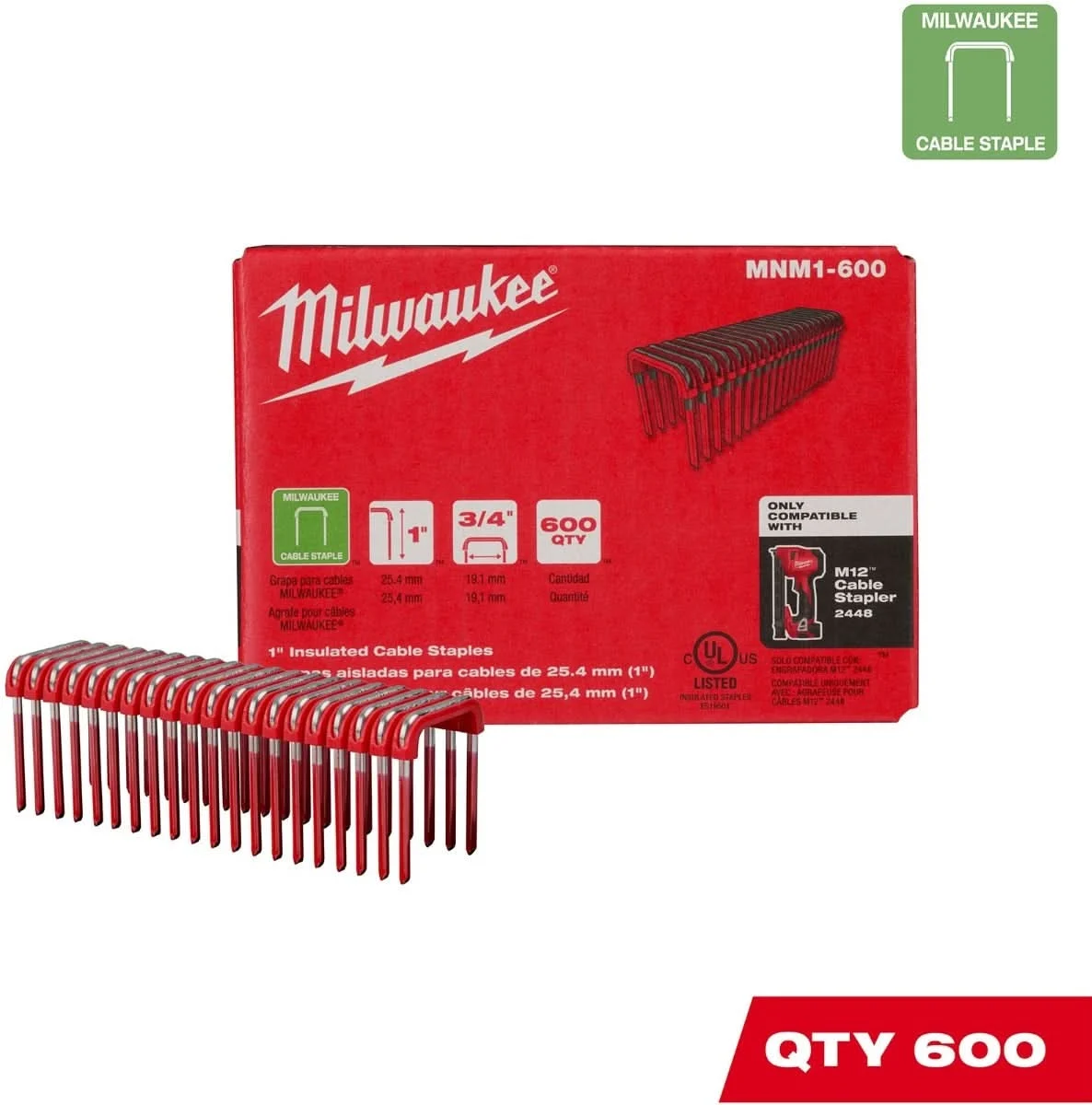 Milwaukee PROMO 1" Insulated Cable Staples
