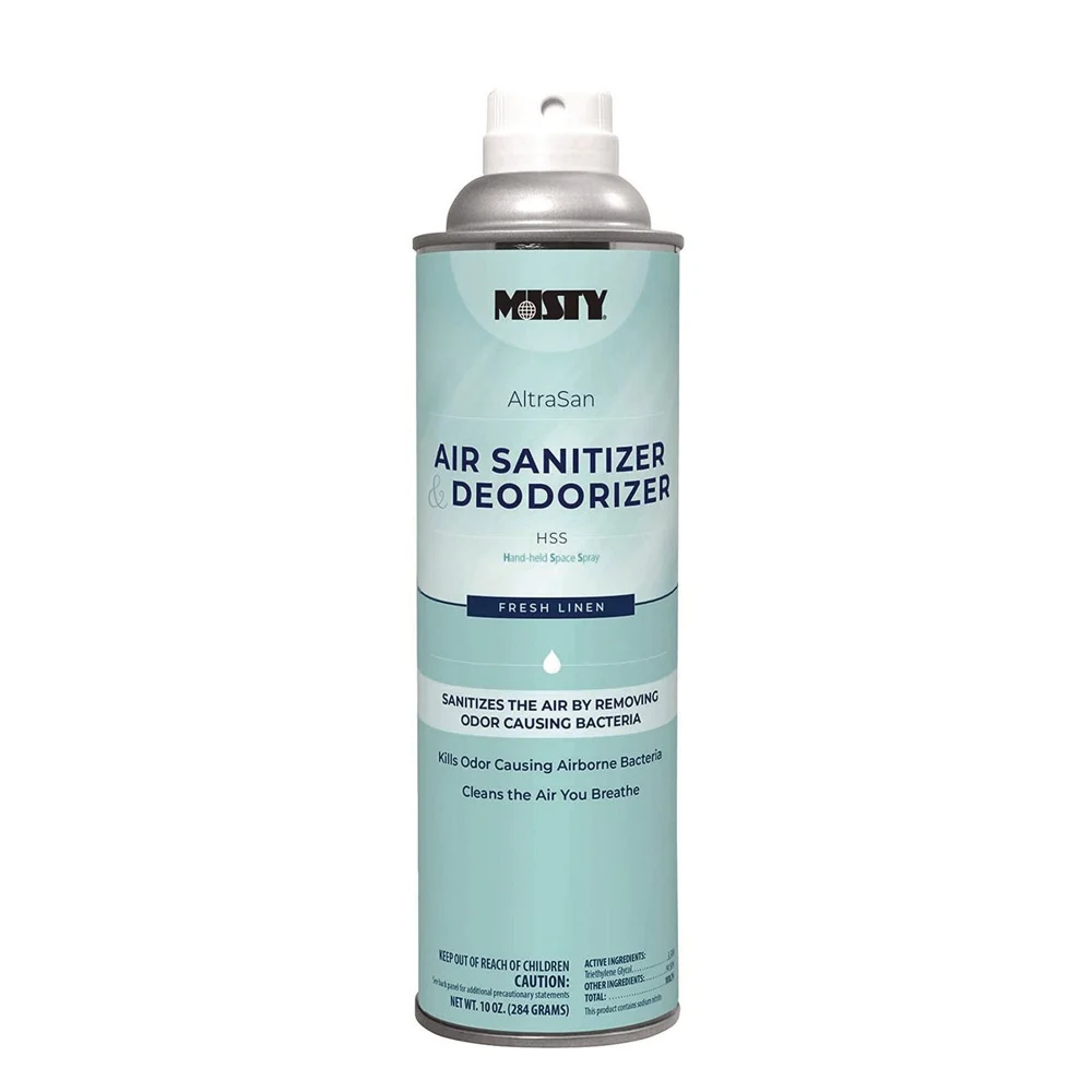 Misty AltraSan 10 oz. Aerosol Spray Air Sanitizer and Deodorizer - Fresh Linen