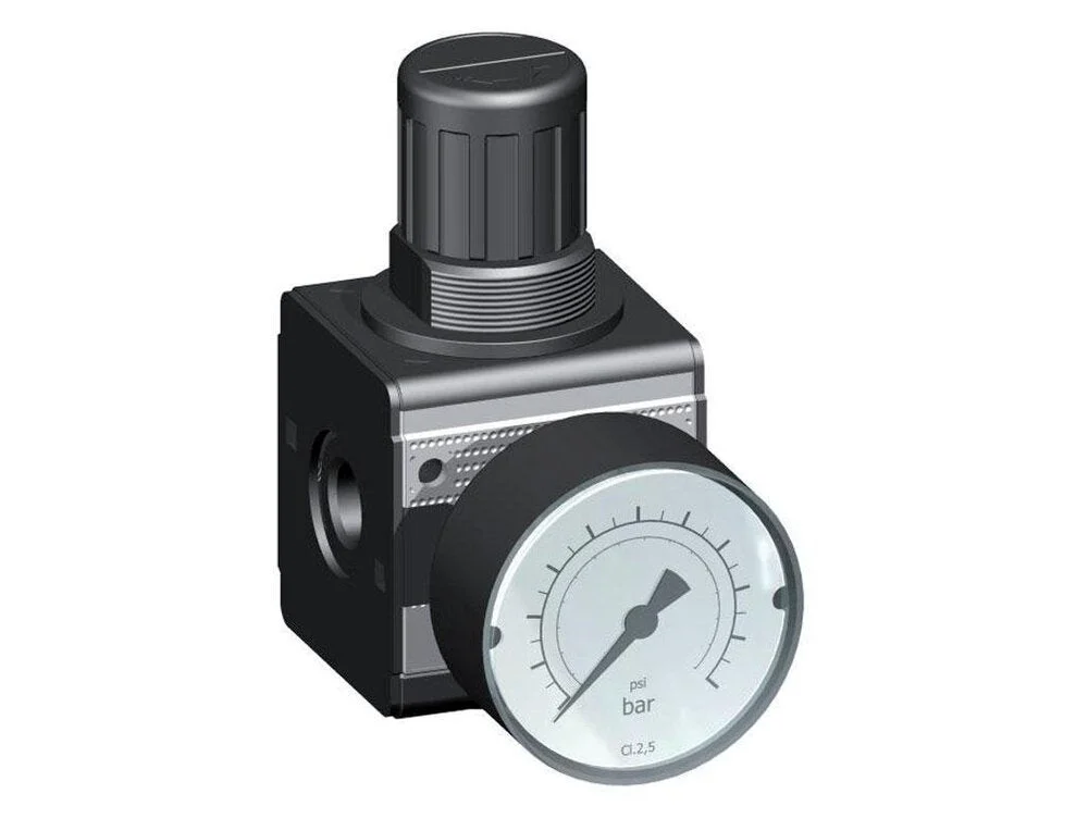 Precision Pressure Regulator G1/4'' 2100 l/min 0.5-16.0bar/7-232psi Zinc Die-Cast Cylinder Lock Multifix 1