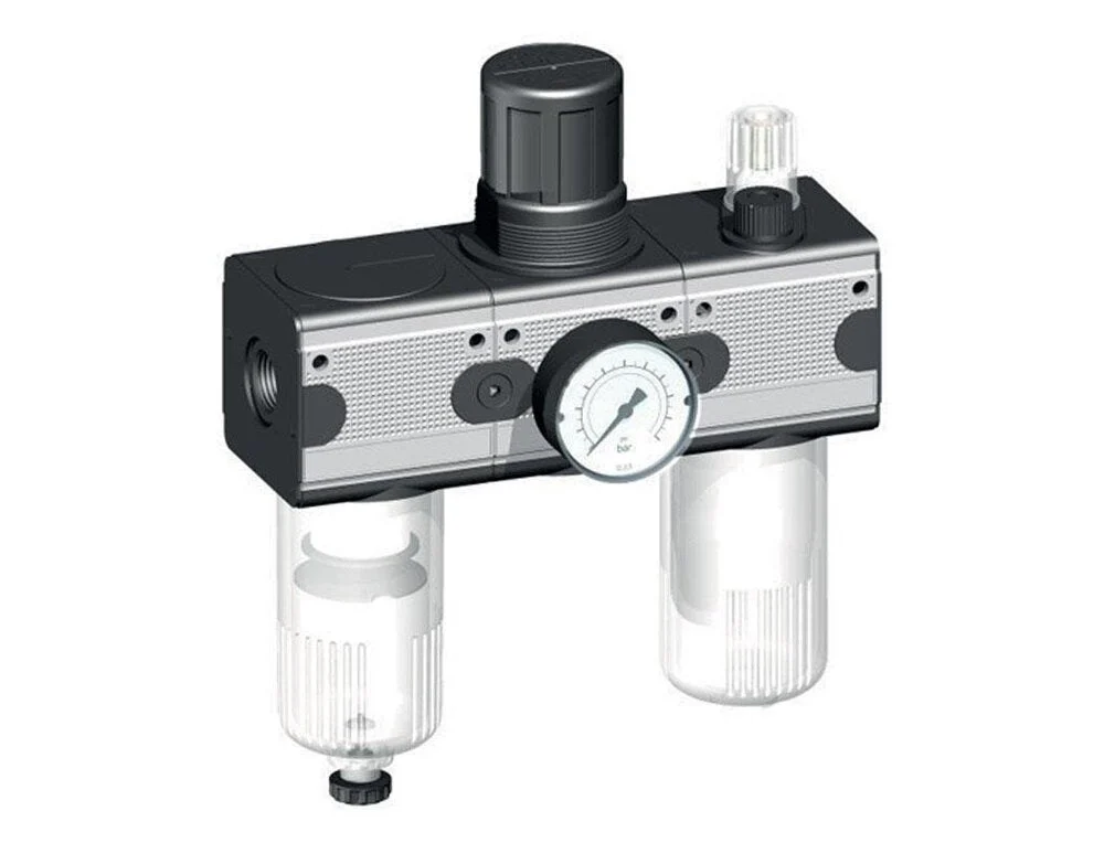 FRL 3-Part G3/4'' 5800 l/min 0.5-16.0bar/7-232psi Semi-Auto Polycarbonate Multifix 2