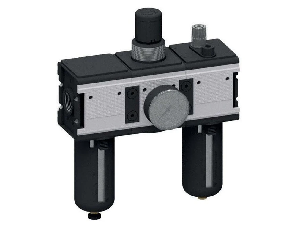 FRL 3-Part G1'' 12000 l/min 0.1-3.0bar/1-44psi Semi-Auto Polycarbonate Multifix 4