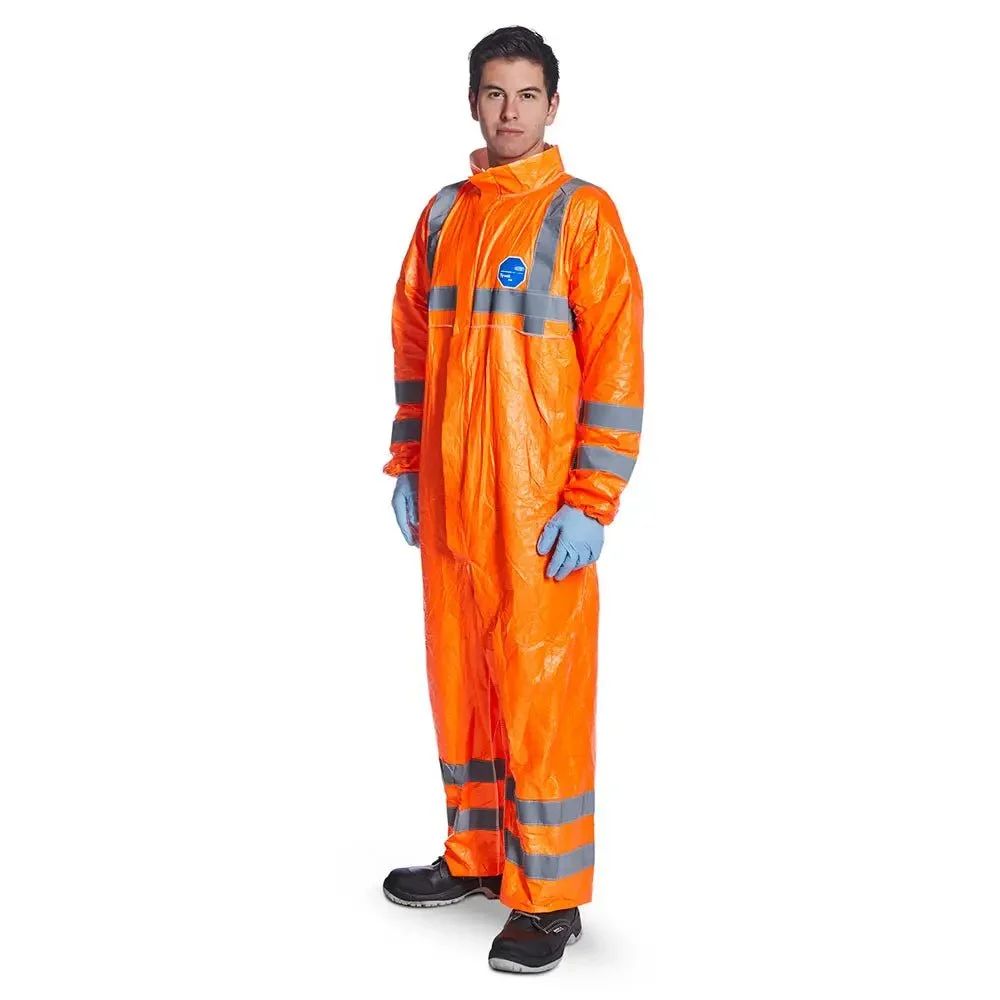 Orange Dupont™ Tyvek® 500 High Visibility Coveralls - 25 PER ORDER