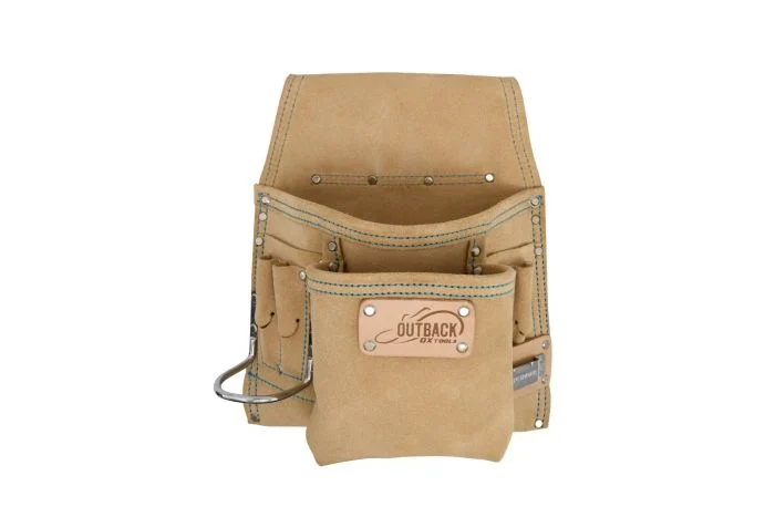 OX Trade Tool/Fastener Pouch - Suede Leather | 8-Pocket