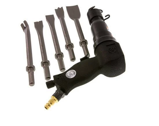 Compressed Air Chisel Hammer Set With 5 Chisels