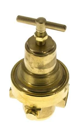 Pressure Regulator G1/2'' 1500 l/min 0.2-3.0bar/3-44psi Brass Gases Liquids