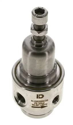 Pressure Regulator G3/8'' 700 l/min 0.5-8.0bar/7-116psi Stainless Steel Aggressive Gasses