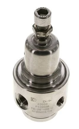 Pressure Regulator G3/8'' 700 l/min 0.1-1.5bar/1-22psi Stainless Steel Gases Liquids